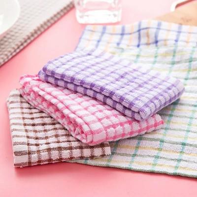 L Size Kitchen Cleaning Cloth Mesh Cotton Hand Towel Cloth Hair Oil Absorbing Towel Random Color Handkerchief Random Color