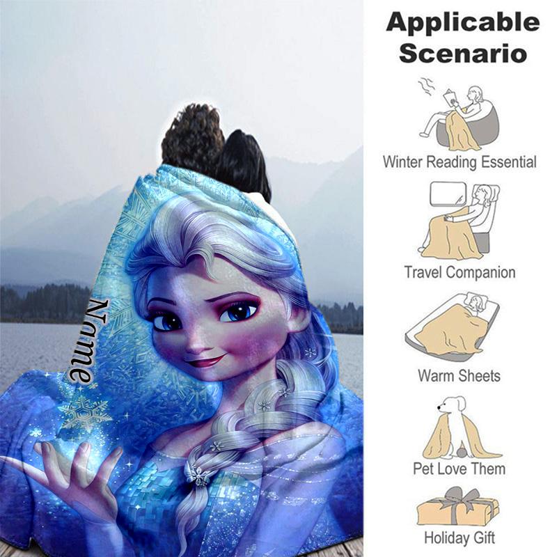 Custom 1pc Frozen Sisters Connection Blanket, Soft And Comfortable Blanket, Casual Warm, Camping Travel Blanket, Birthday Gift Q91067