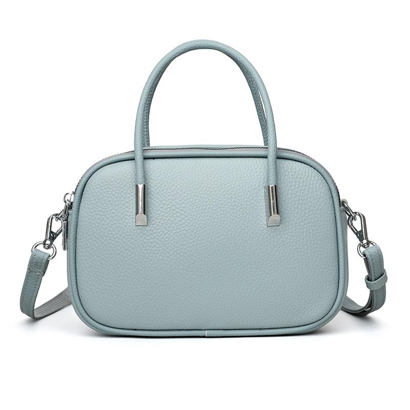 Genuine Leather Handbag, Fashionable Large-capacity Single-shoulder Crossbody Bag, Women's Bag