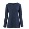 Shop   Women Simple Slab Round Neck Long Sleeve T shirT Dai Wsh 1001 whiTe