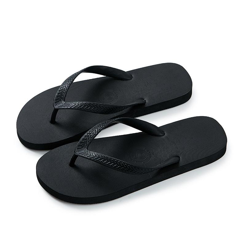 Flip-flops for Men and Women Summer Non-slip Rubber Personalized Pinch Foot Wear-resistant Indoor and Outdoor Wear Beach Slippers Men