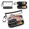 Double Layer Clear Waterproof Zipper Cosmetic Bag Travel for Bag Transparent PVC Accessories Pouch Organizer