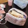 Cute Plush Leopard Travel Cosmetic Lipstick Brush Portable Storage Bag Women Makeup Handbags Wallet Pouch Make Up Bags Organizer