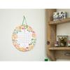 Midori 2025 Calendar Wall Hanging Round Country Time Wreath Pattern 31324006