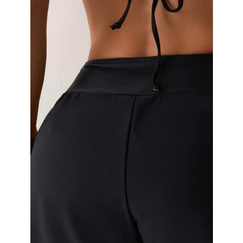 Damen High Waist Badeshorts Bauchkontrolle Schnelltrocknend Strand Boardshorts Bequem