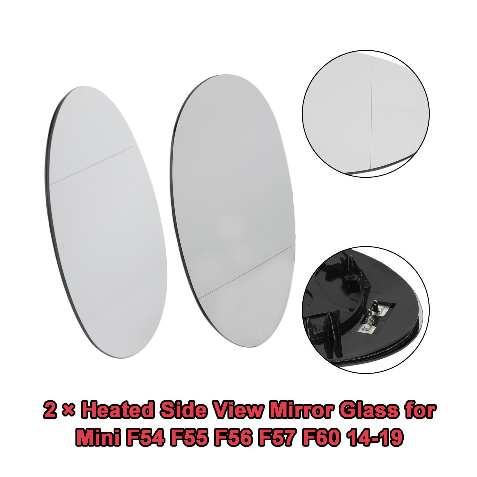 2 × Зеркальное стекло с подогревом для Mini F54 F55 F56 F57 F60 14-19