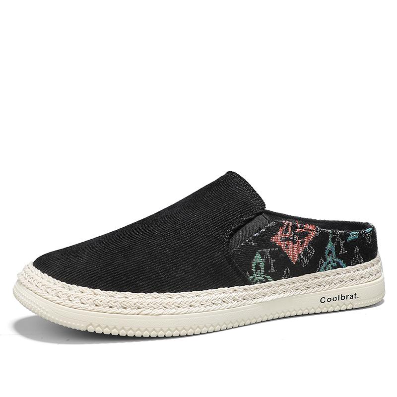 Leisure Half Shoes For Men Mules Outdoor Sandals Flat Board Shoes 2026 Loafers Slipper Man Slides Semi-Drag Men Casual Shoes