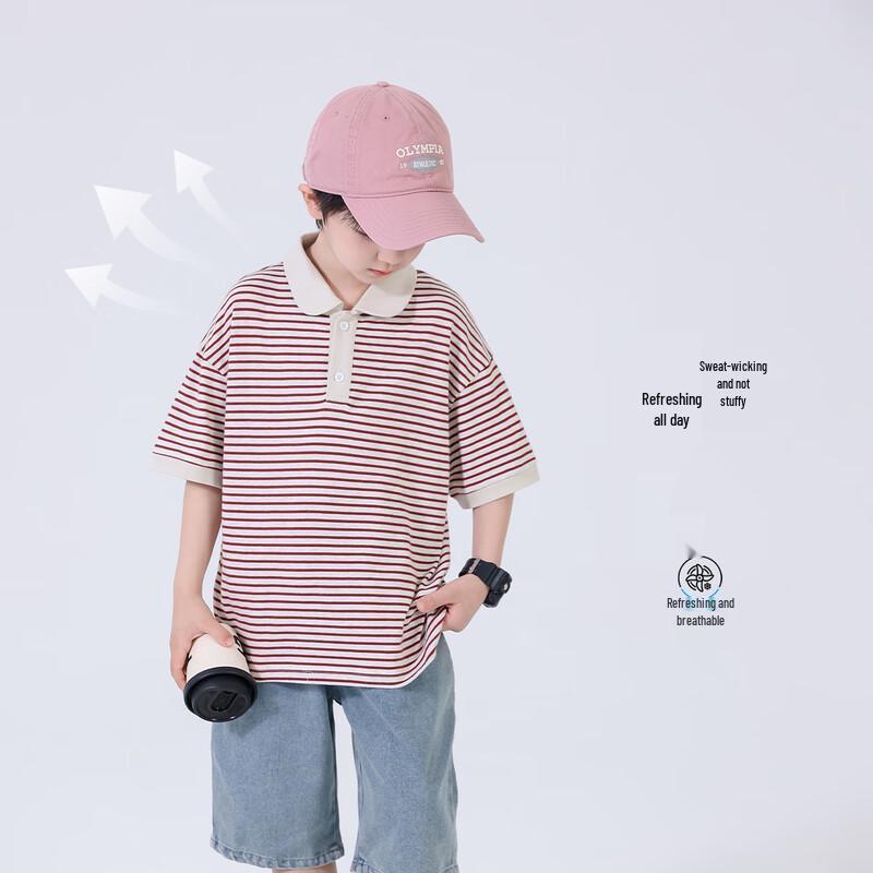 Yoyotale Boys' Summer Polo T-Shirt