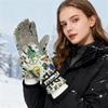 Winter Thermal Ski Gloves Windproof Touchscreen Design with Thick Fleece Lining for Men Women Outdoor Sports