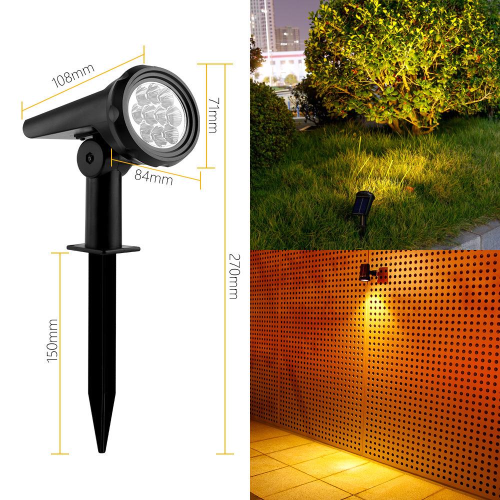 Super Bright Waterproof Solar Garden Spotlight: Dual-Purpose Landscape Lawn Light for Outdoor Villas