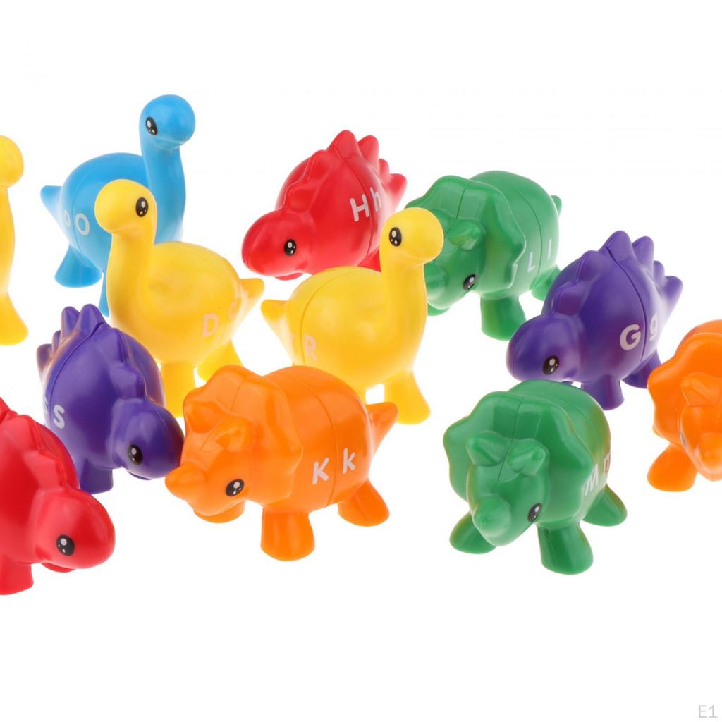 Counting Dinosaur Toy Double Sided Toys Fine Motor for Communication