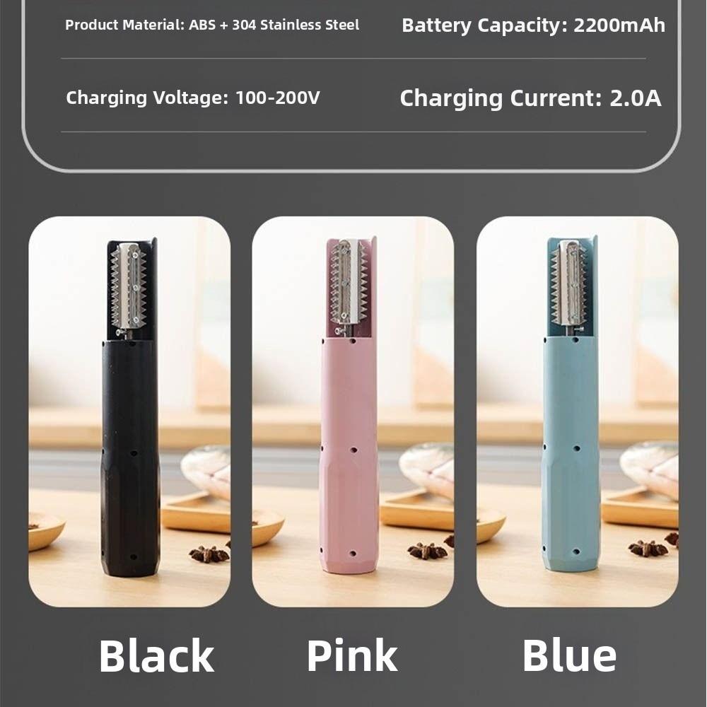 Waterproof Electric Fish Scaler Cordless Design Electric Power Fish Cleaning Tools Rechargeable Battery Stainless Steel