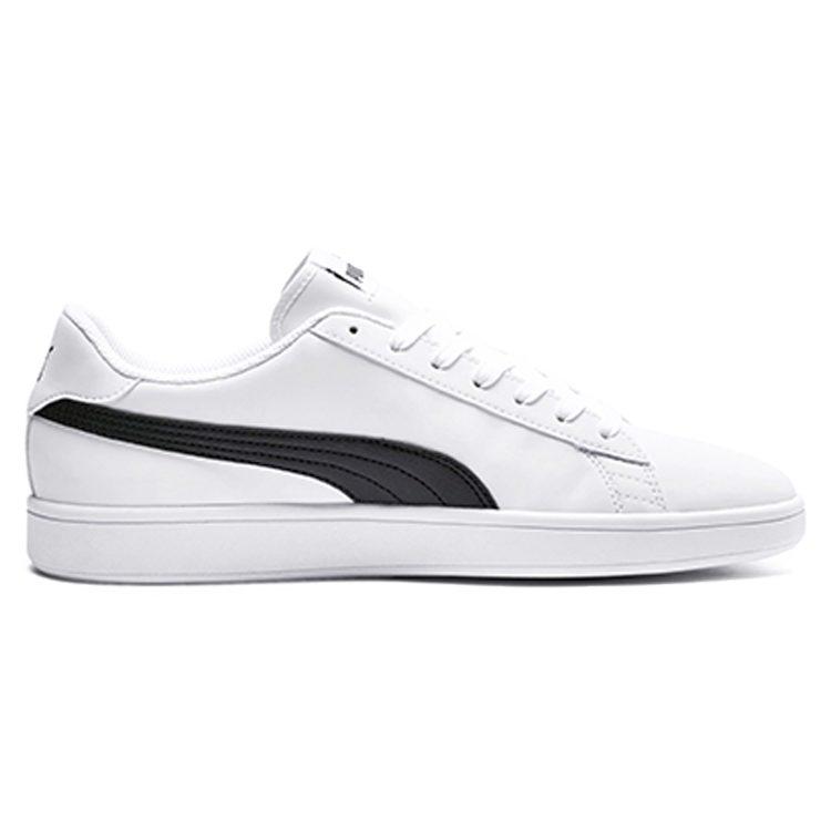 Puma Smash V2 Buck Casual Board Shoes Black/White 365160-07