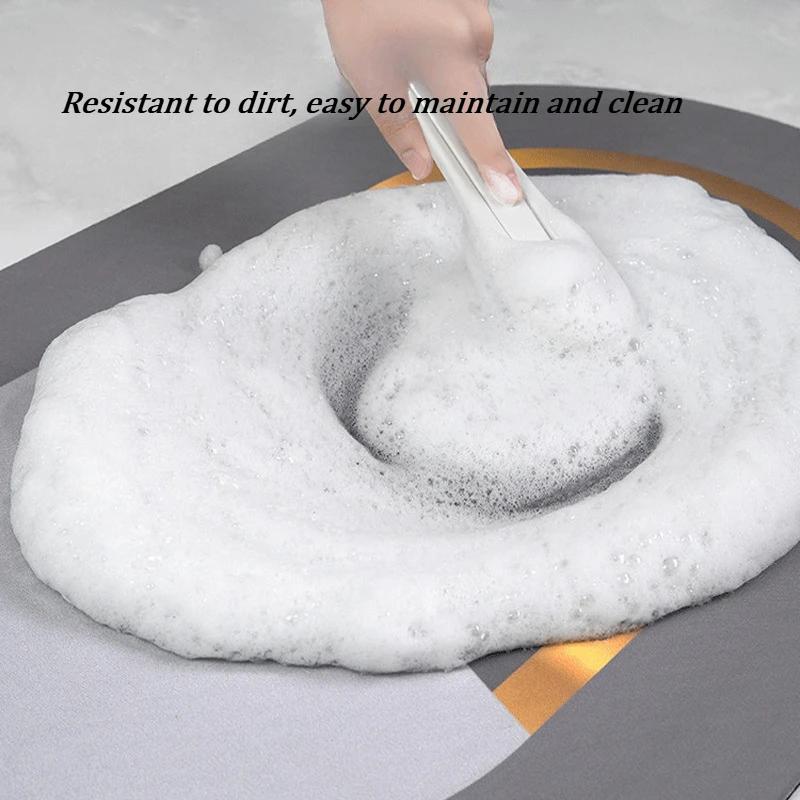 Toilet door floor mat Diatom mud absorbent non-slip mat Toilet carpet Bathroom floor mat Silicone door mat Household