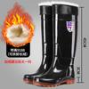 Camouflage Extra High Tube Over the Knee Men's Rain Shoes Plus High Long Tube Rubber Shoes Water Shoes Non-slip Work Fishing Men's Water Boots