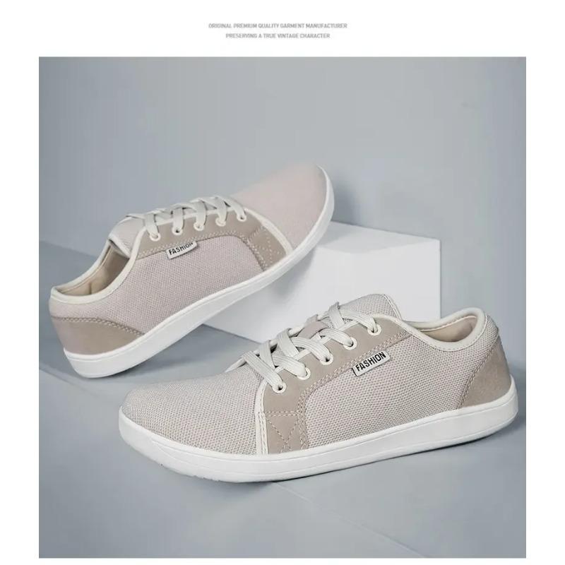 Men's Shoes and Sports Shoes Wide Toe Barefoot Casual Plus Size Wide Last Fashionable Canvas Black Flat Bottomed Board Shoes