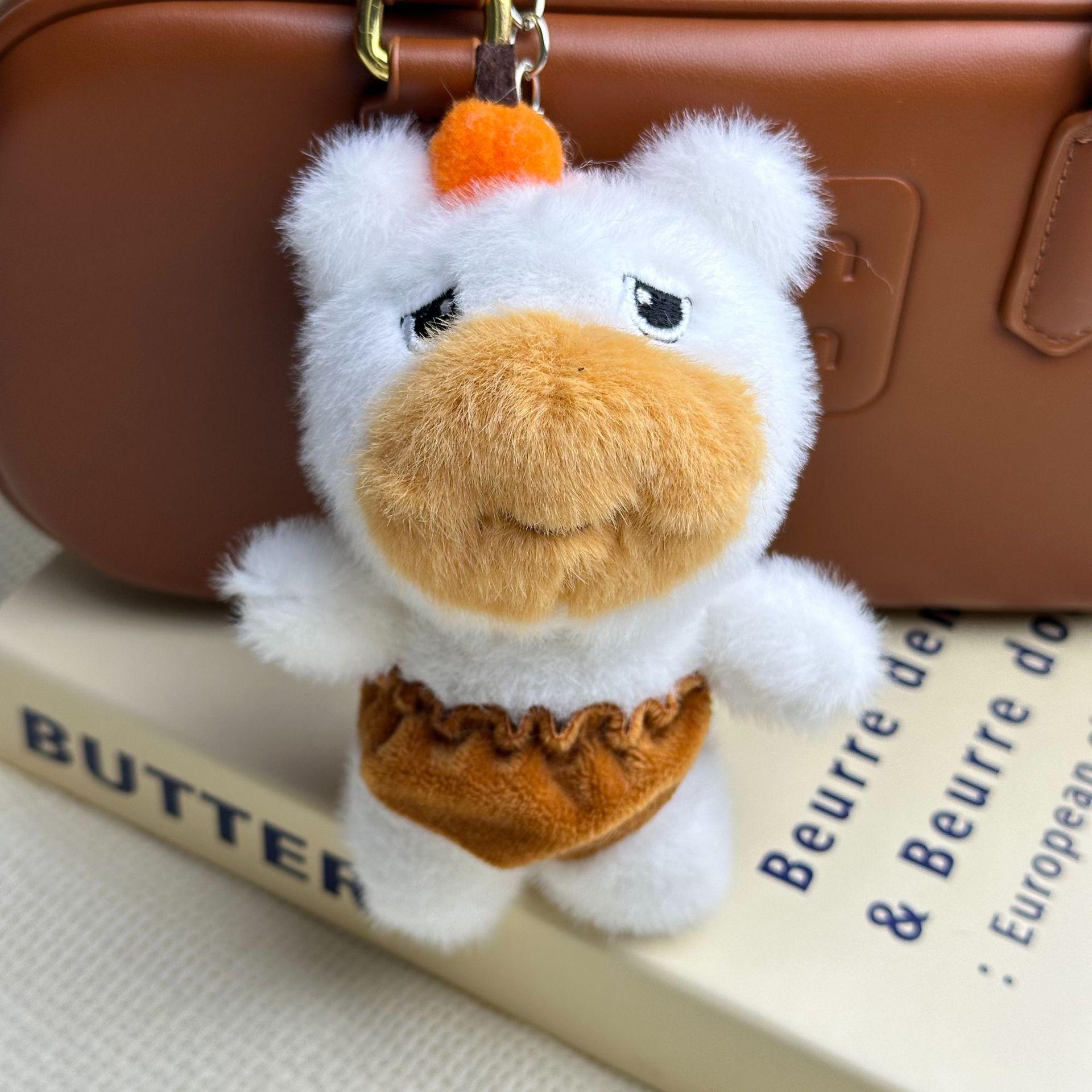 Net Celebrity Lulu Capybara Plush Toy Keychain - Cute Capybara Doll Birthday Gift