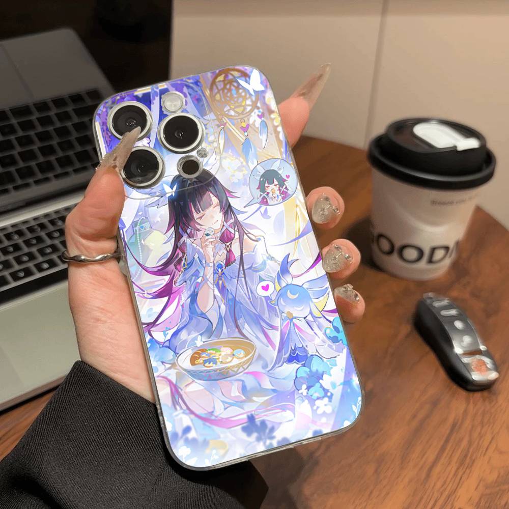 Genshin Impact Columbina Phone Case For IPhone 17 16 15 Plus 14 13 Mini 12 11 Pro Max Soft Shell Cover