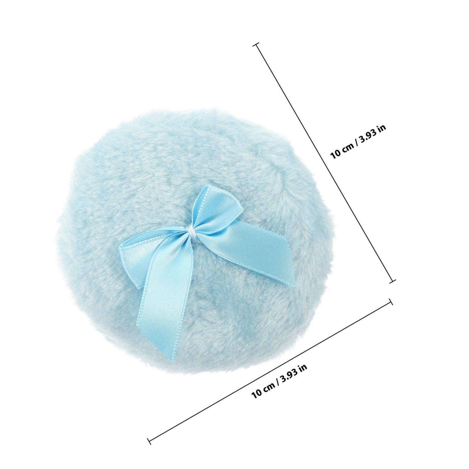 

3Pcs Baby Body Powder Compact Bowknot Powder Puff Soft Touch for Household Home Salon Makeup Use Makeup