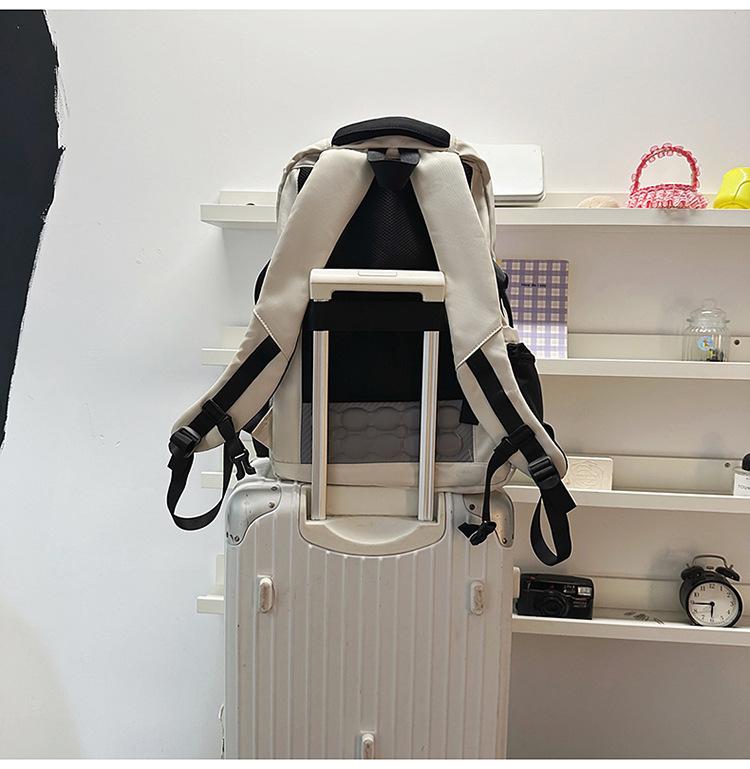 Double Shoulder Versatile Backpack for Students: Stylish, Casual, and Fresh Campus Design