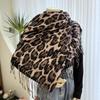 Women Winter Fashion Scarf Leopard Pattern Wraps Shawl