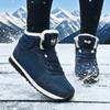Men's Warm Ankle Boots Casual Winter Anti Slip Comfortable Fashion Sneakers Plush Heated Anti Slip Platform Winter Snow Boots