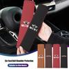 Car Seat Belt Cushion Safety Belt Leather Shoulder Protector Pad For MINI One Cooper JCW Countryman Clubman Cabrio Paceman Coupe