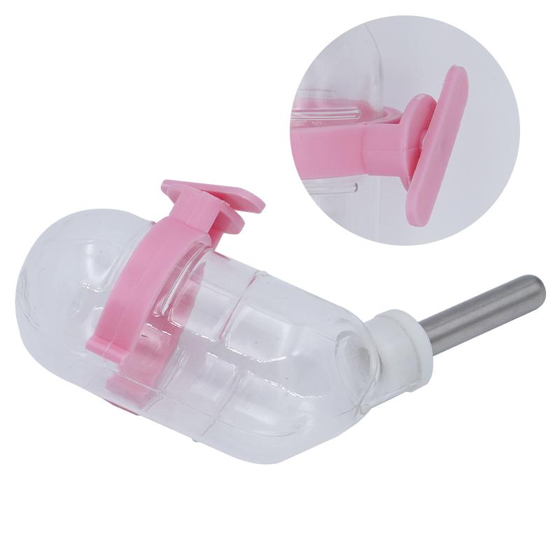 60ml Plastic Hamster Drinker Water Bottle Dispenser Feeder Hanging Guinea Pig Rabbit Drinking Bottle Pet Drinking Fountain