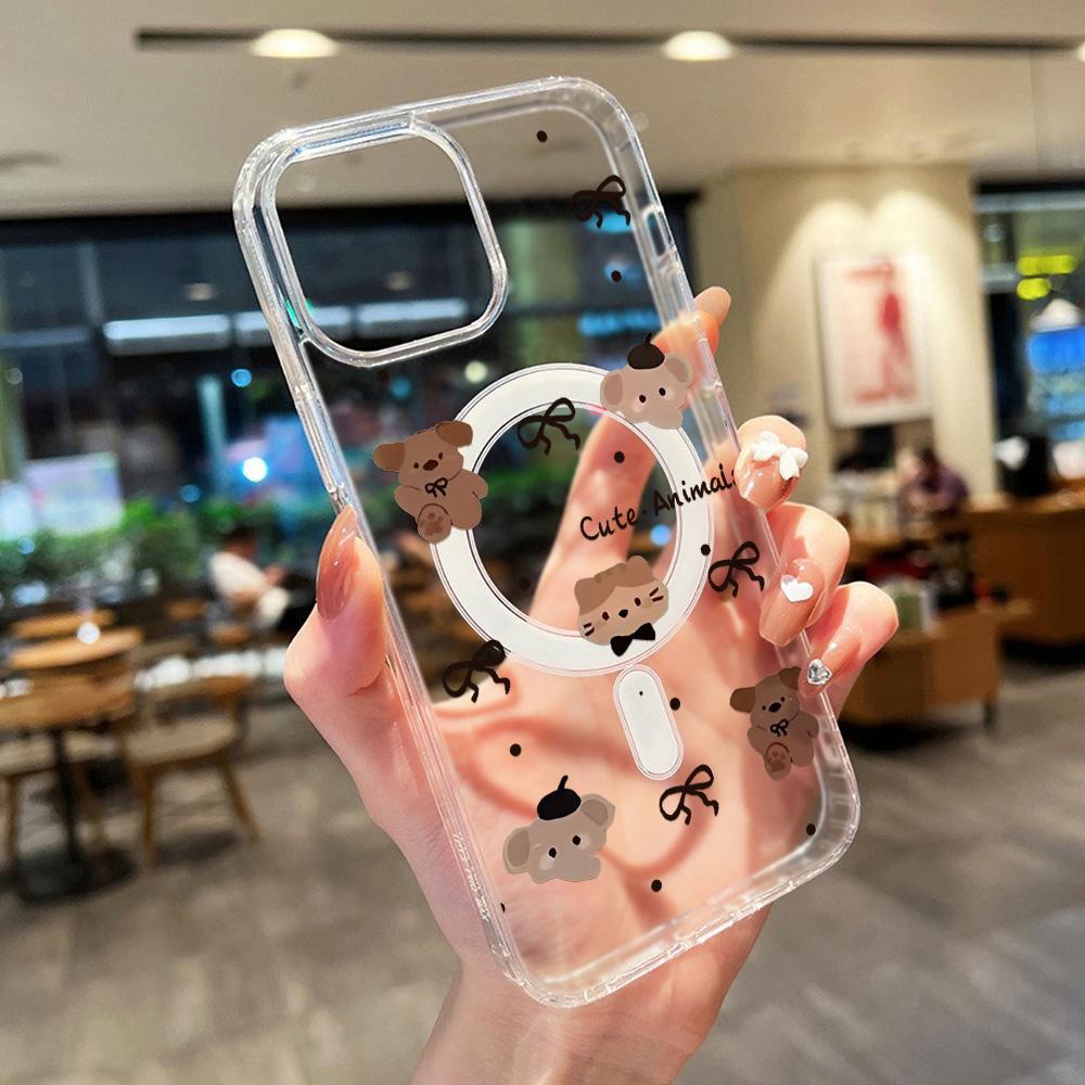 Magnetic Phone Case for iPhone 12 14 16 17 Pro 17 16 15 14 13 12 Pro Max  12 13 14 15  16 High Quality Shockproof Shell Full Protection Cute Style