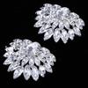 Exquisite Shoe Decoration Clips Crystal Rhinestone Buckle Applique Jewelry Accessories for Shoes Hats Dresses