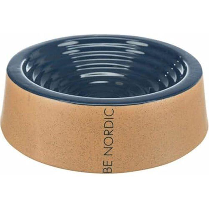 Gamelle En Céramique - TRIXIE - BE Nordic - 0,8 L - 25 Cm - Design Maritime Bleu/beige