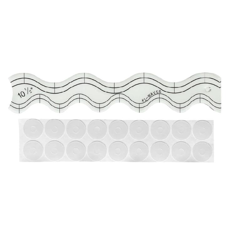

4Inch Wavy Quilting Rulers Clear Quilting Ruler For Patchwork Project Clear Acrylic Quilting Rulers for Sewing Machine 1