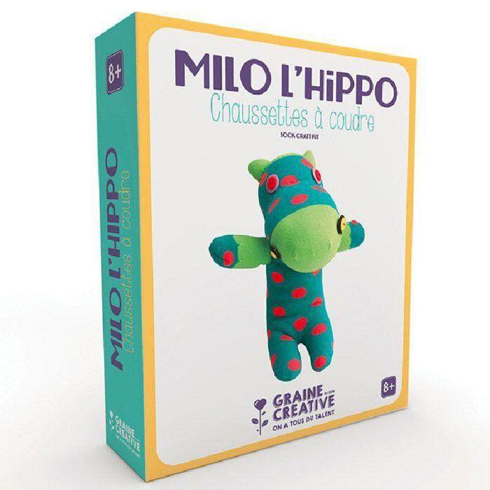 Kit à Coudre Dès 8 ans Chaussette Hippo