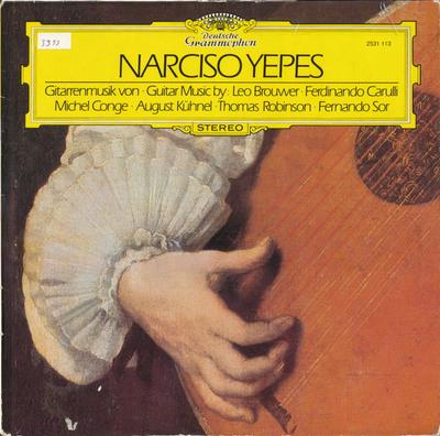 LP Record NARCISO YEPES  Gitarrenmusik Von Guitar Music By L 2531113 DEUTSCHE GRAMM 1979 Germany Classical Used