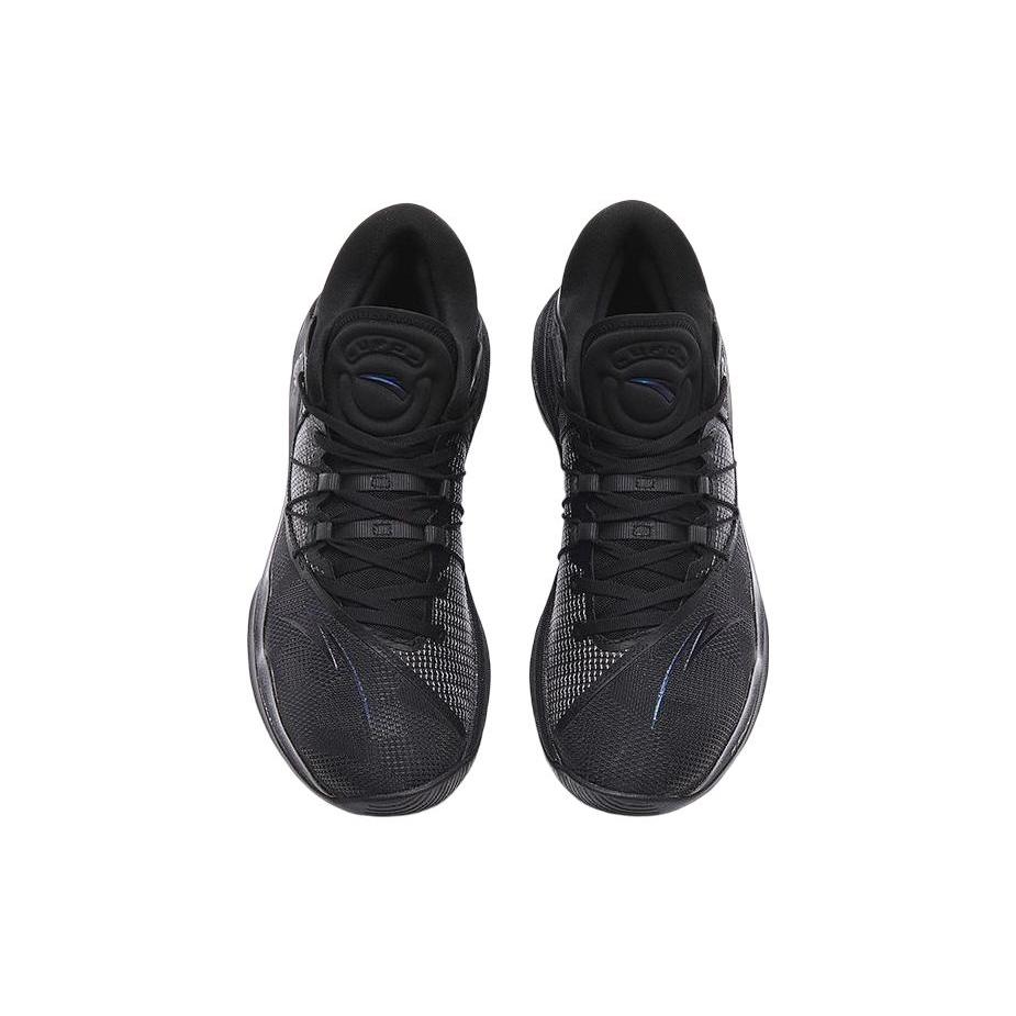 New Anta Skyline 1 Anti Slip Wear Resistant Low Top Basketball Shoes Men's Black, Dark Night Color Scheme 112311107-6