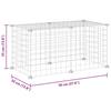 8 Piece Pet Cage Black 35 X 35 Cm Steel