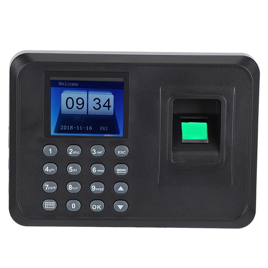 2.4inches TFT LCD Screen Fingerprint Time Clock Attendance Machine Recorder   Plug