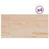 VidaXL Table Top 4pcs 100x50x2.5cm Rectangular Solid Pine Wood, Wooden Table Top, Dining Table Top, 847436