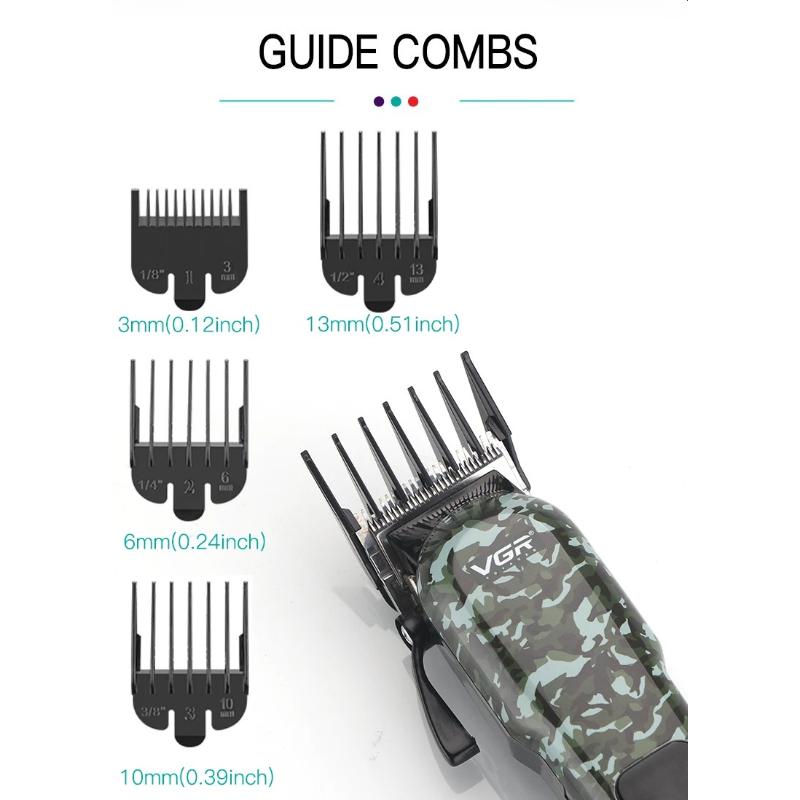 VGR V-665 Oil Head Clipper Machine Professional Electric Trimmer Rechargeable Cordless Hair Clipper for Men with LED Intelligent Digital Display