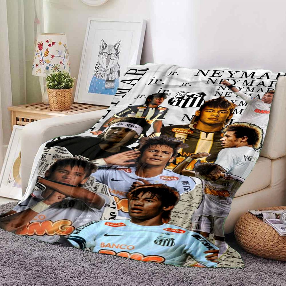 Dynamic Football Stars printed flannel breathable and warm blanket, a stylish home gift, suitable for home, office and bedspread use. 15a144