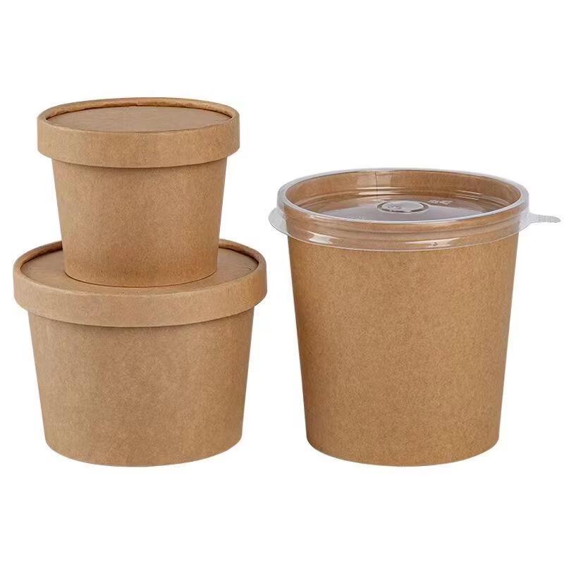 Disposable Kraft Paper Soup Container