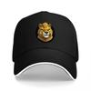 Lion Head Logo Black Baseball Cap Classic Embroidered Design Adjustable Fit Outdoor Sport Hat Men Women Unisex Style