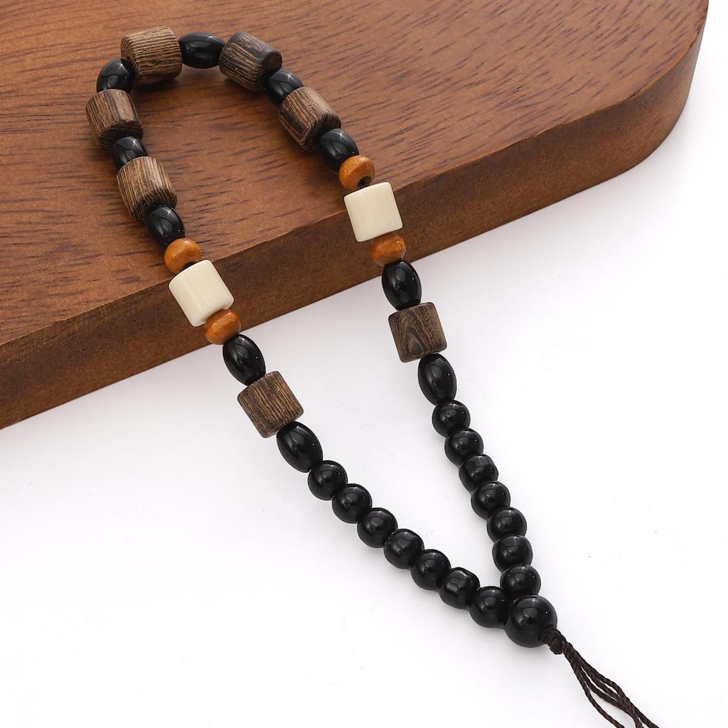 Manico con Corda per Appendere in Perline di Legno con Ali 12-14cm per Fai da Te Gioielli Artigianato Decorazione Accessori