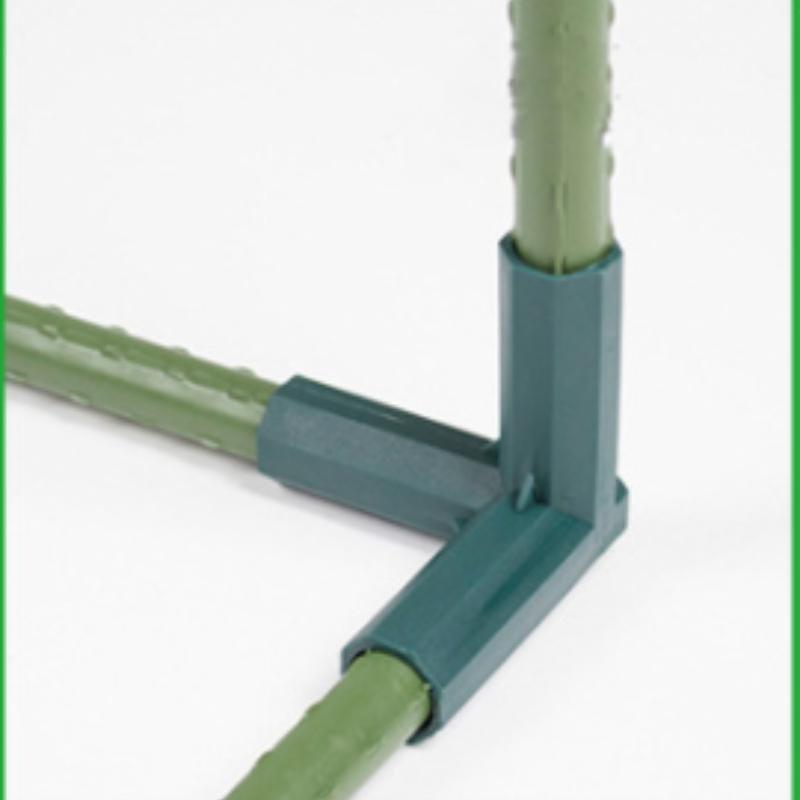 1/2/4PCS Gardening Plant Stakes Plastic Edging Corner Connection Accessories Greenhouse Plant Frame Connectors