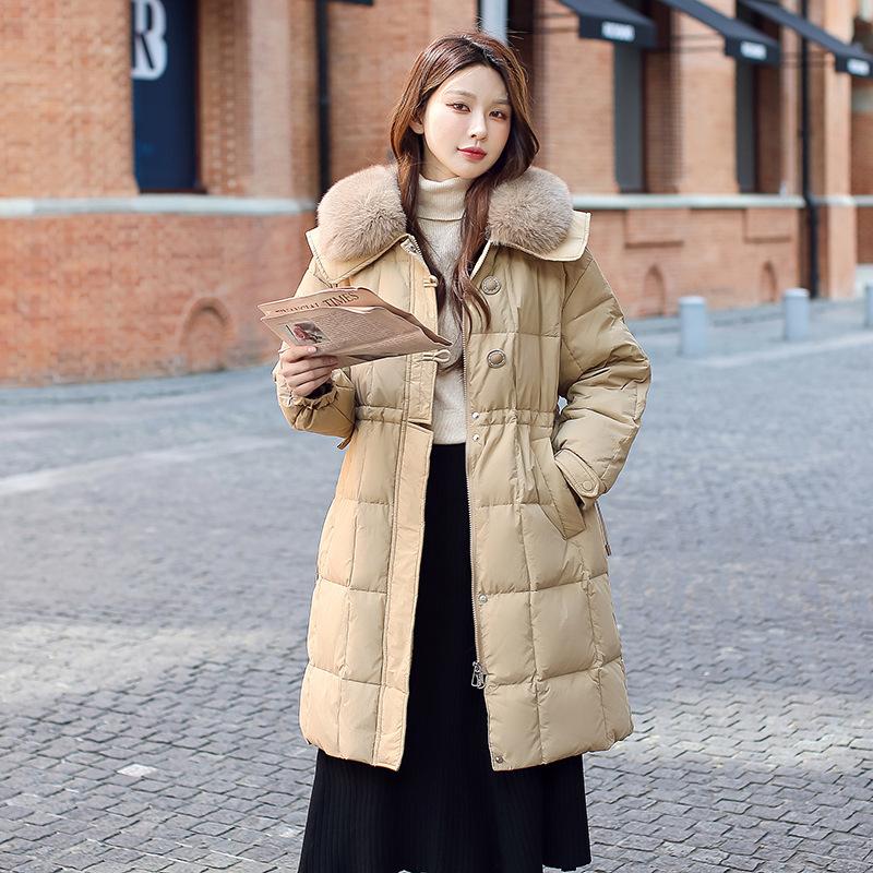 The New Autumn and Winter Big Yards Fat and Large Warm with Winter Korean Version of The Fashion Down Jacket Female