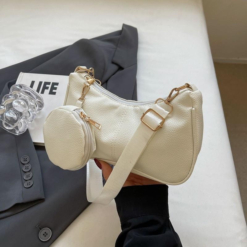 Stylish 2024 Minimalist Women's Shoulder Bag With Synthetic Leather Lining