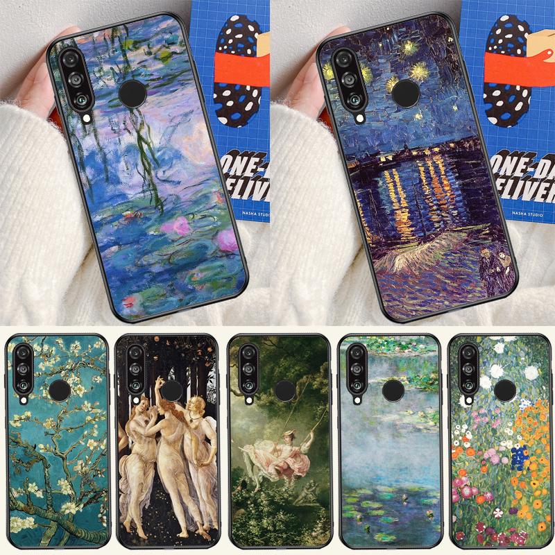 Oil Painting Art For Huawei Nova 12i 12s 11i 5T 9 10 SE Y91 Y90 Y60 Y70 Y72 Y61 P60 Pro P20 P40 P30 Lite Case