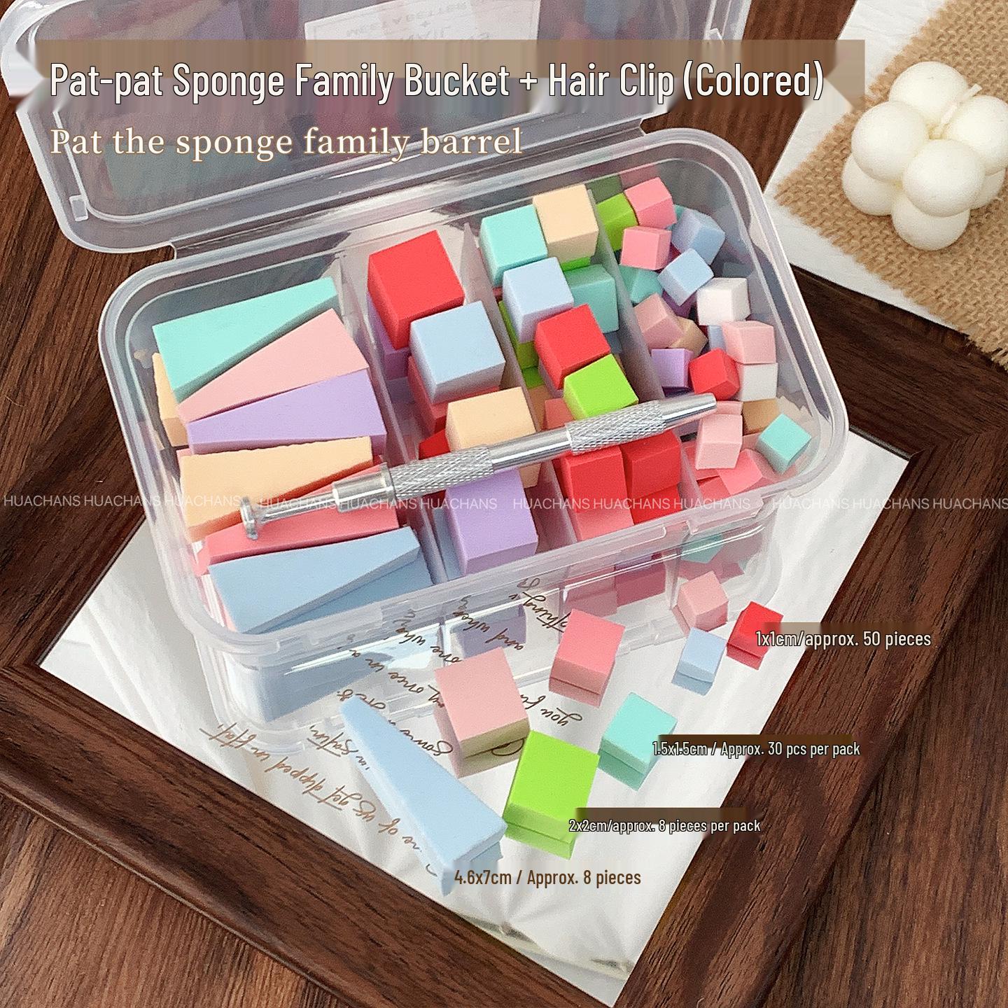 

New High-Density Nail Art Patting Sponge - Gradient Blush Blender