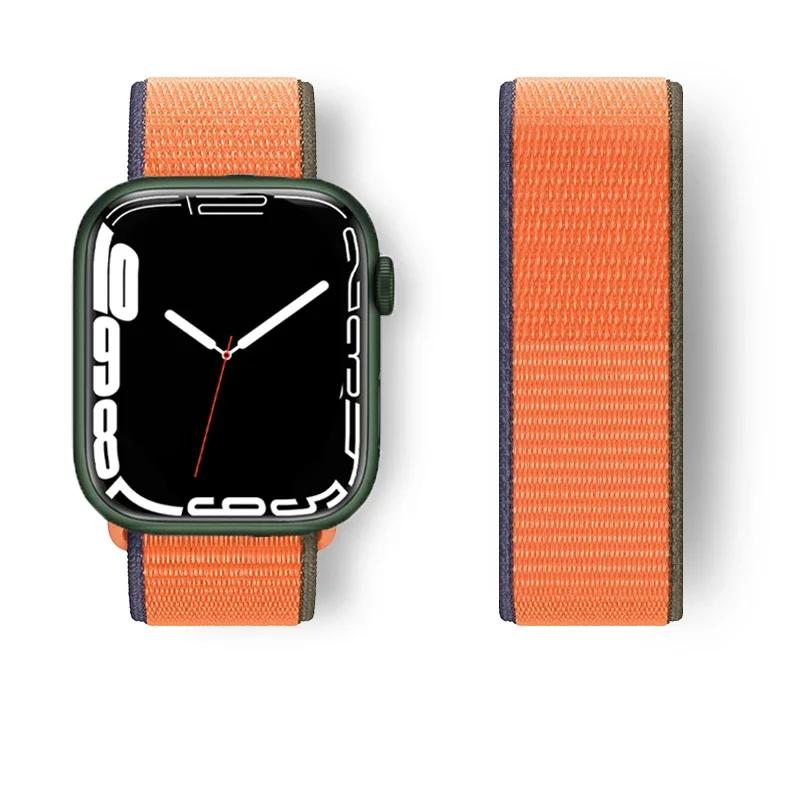 Nylon loop Strap For Watch Band Ultra-2 49mm 44mm 40mm 45mm 41mm Sport pride Bracelet iwatch bands Series 9 8 se 7 6 5 4 3