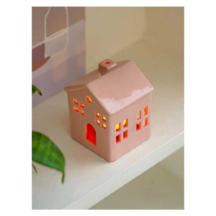 Decorative Tealight Candle Holders Christmas Candle Holders Table Centerpieces Mini House Candlestick Holders Home Decors